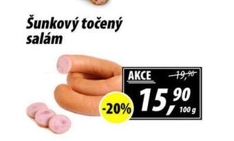 ZEMAN Šunkový točený salám nabídka
