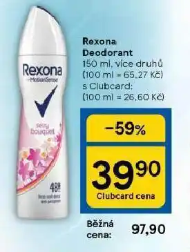 Tesco Rex deodorant nabídka