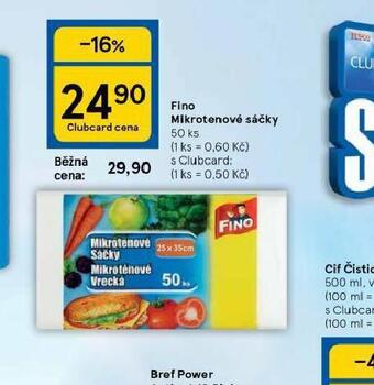 Tesco Fino mikroténové sáčky nabídka