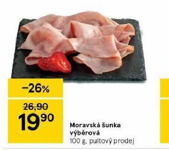 Tesco Moravská šunka výběrová nabídka