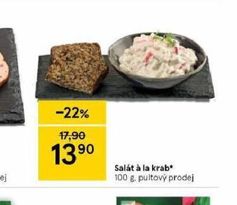 Tesco Salát á la krab nabídka
