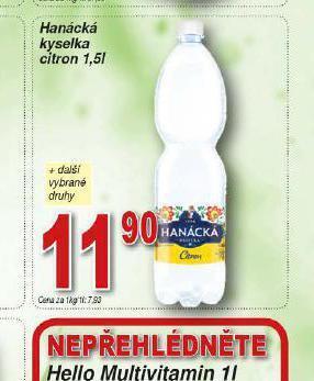 Lidl Hanácká kyselka nabídka