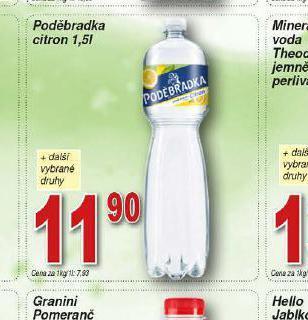 Lidl Poděbradka citron nabídka