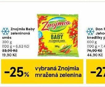 Tesco Znojmia baby zeleninová směs nabídka