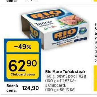 Tesco Rio mare tuňák nabídka