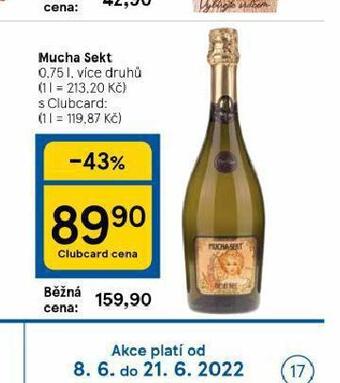 Tesco Mucha sekt nabídka