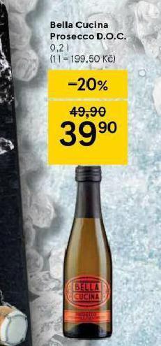 Tesco Bella cucina prosecco d.o.c. nabídka