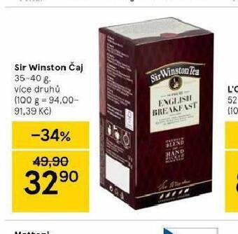 Tesco Sir winston čaj nabídka