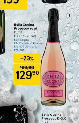 Tesco Bella cucina prosecco rosé nabídka