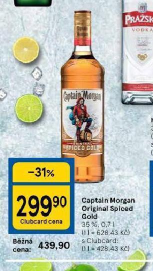 Tesco Captain morgan original spiced gold nabídka