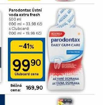 Tesco Parodontax ústní voda nabídka