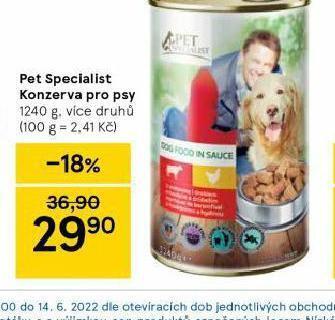 Tesco Pet specialist konzerva pro psy nabídka