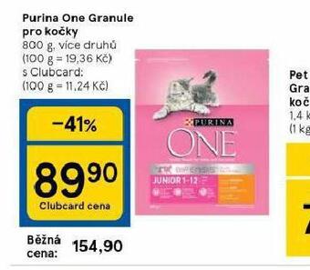 Tesco Purina one granule pro kočky nabídka