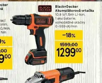 Tesco Aku vrtačkay black & decker nabídka