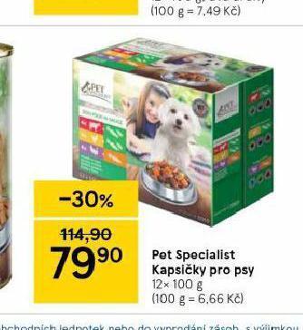 Tesco Pet specialist kapsičky pro psy nabídka