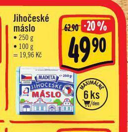 Jip Jihočeské máslo nabídka