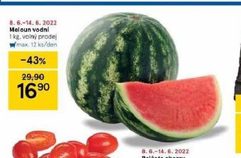 Tesco Meloun vodní nabídka