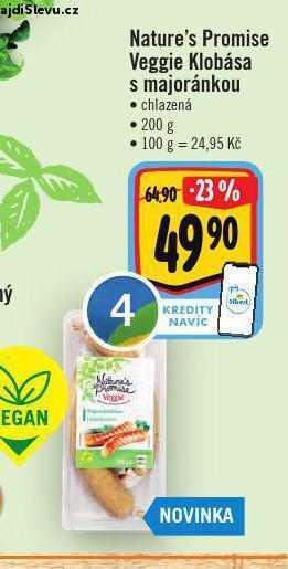 Jip Veggie klobása nabídka
