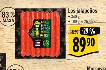 Jip Los jalapeňos nabídka