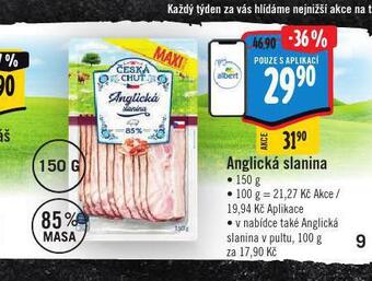Jip Anglická slanina nabídka