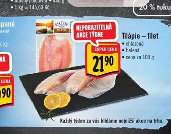 Jip Tilápie - filet nabídka