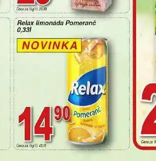 Lidl Relax limonáda pomeranč nabídka