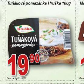 Lidl Tuňáková pomazánka hruška nabídka