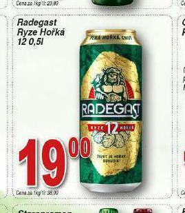 Lidl Pivo radegast ryze hořká 12 nabídka