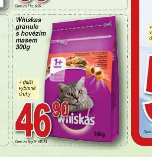 Lidl Whiskas granule pro kočky nabídka