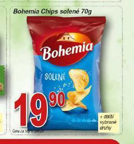 Lidl Bohemia chips solené nabídka