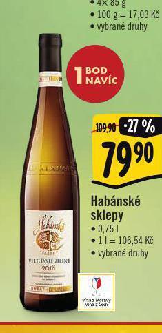 Jip Habánské sklepy nabídka