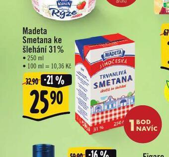 Jip Madeta smetana ke šlehání nabídka