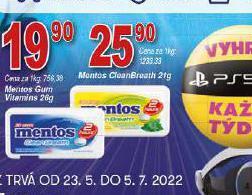 Lidl Mentos nabídka