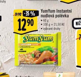 Jip Yumyum instantní nudlová polévka nabídka