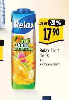 Jip Relax fruit drink nabídka