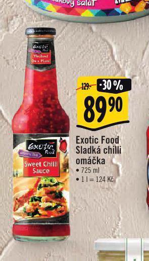 Exotic food sladká chilli omáčka