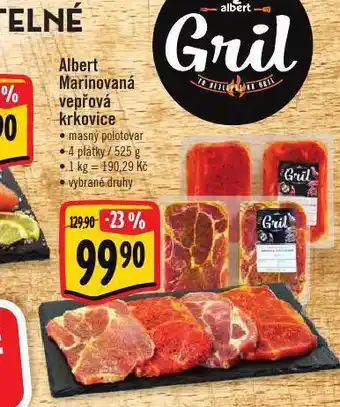 Albert Marinovaná vepřová plec nabídka