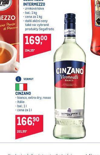 Makro Cinzano nabídka