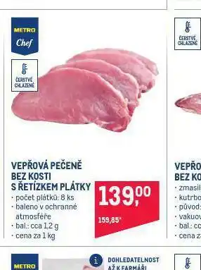 Makro Vepřová pečeně bez kosti s řetízkem plátky nabídka