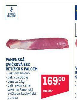 Makro Panenská svíčková bez řetízku s palcem nabídka
