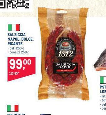 Makro Salsiccia napoli dolce picante nabídka
