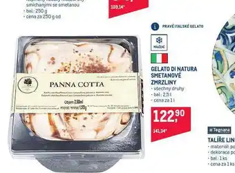 Makro Gelato di natura smetanové zmrzliny nabídka