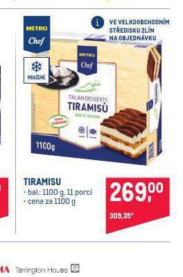 Makro Tiramisu nabídka