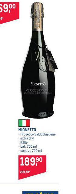 Makro Mionetto nabídka