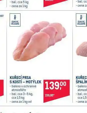 Makro Kuřecí prsa s kostí - motýlek nabídka