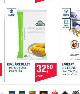 Makro Kukuřice klasy nabídka