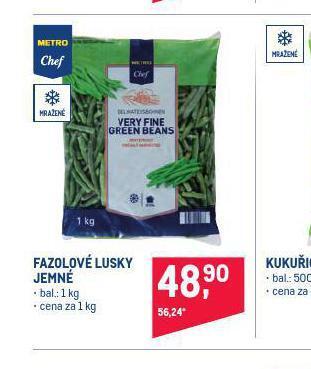 Makro Fazolové lusky jemné nabídka