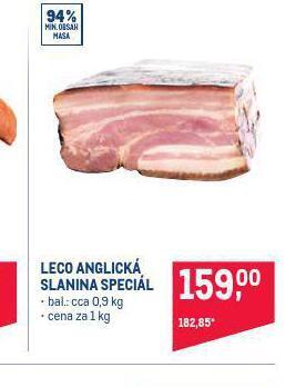 Makro Leco anglická, slanina speciál nabídka