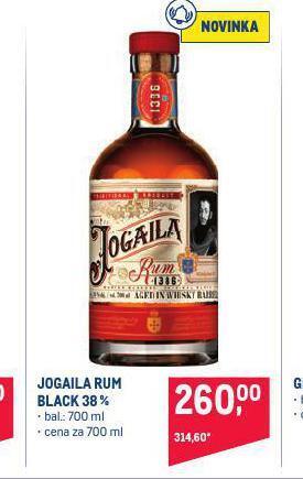 Makro Jogaila rum black 38% nabídka