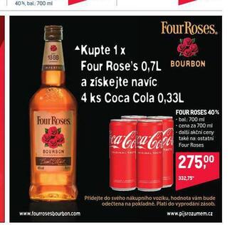 Makro Four roses 40% nabídka